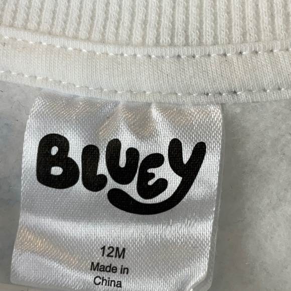 Bluey Sweatshirt Shirt Toddler Boy Size 12M - Picture 3 of 6